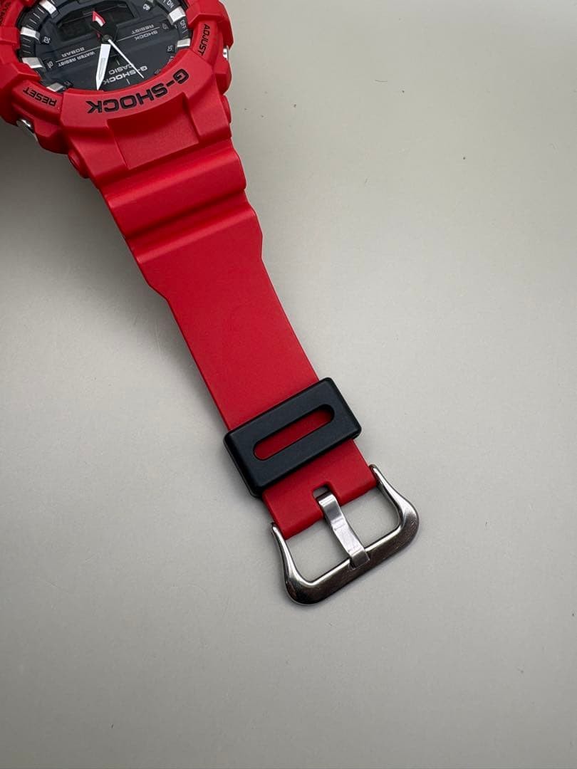 CASIO G-SHOCK Quartz Analog-Digital Watch GA-800 Black/Red