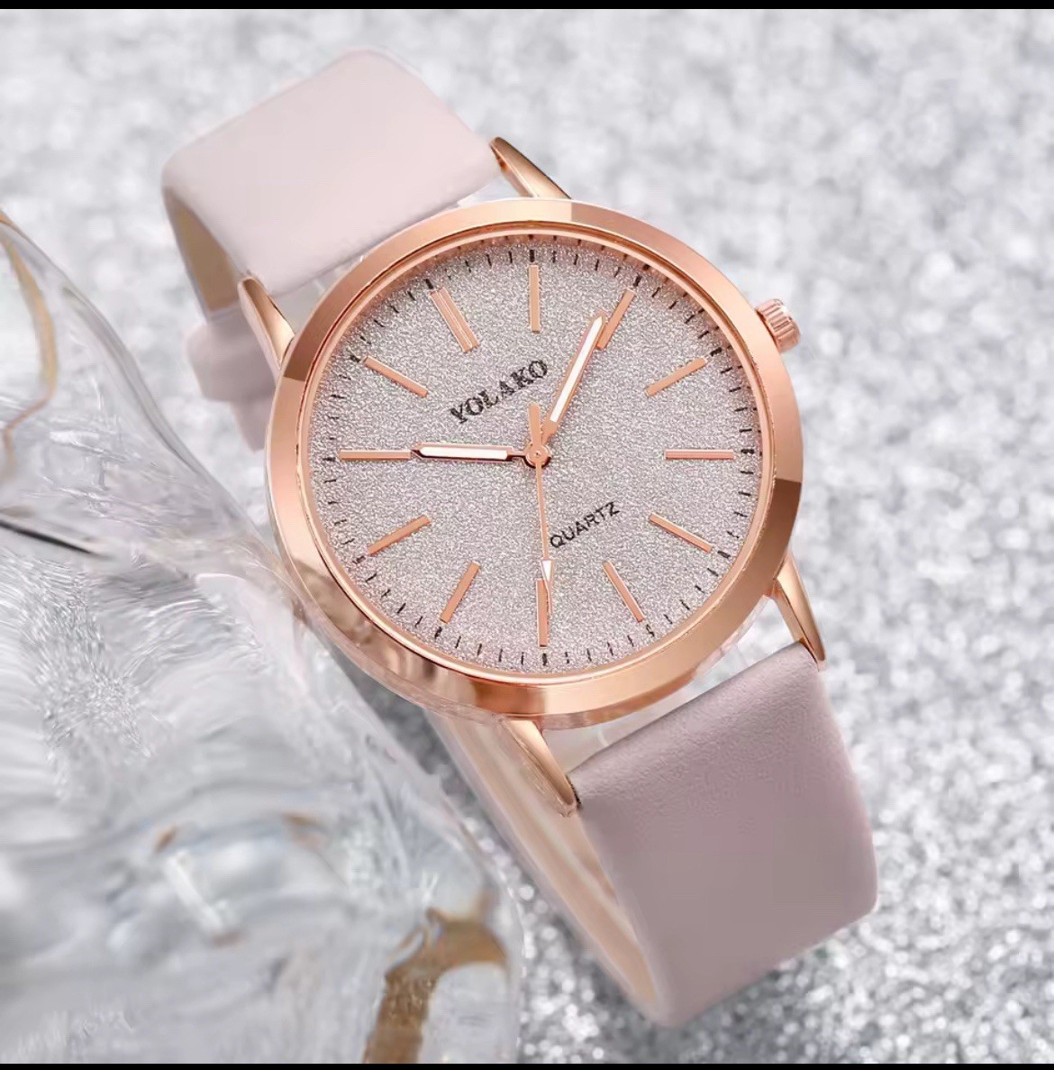 Women Fashion watches new yolako womens simplicity casual leather Band watch