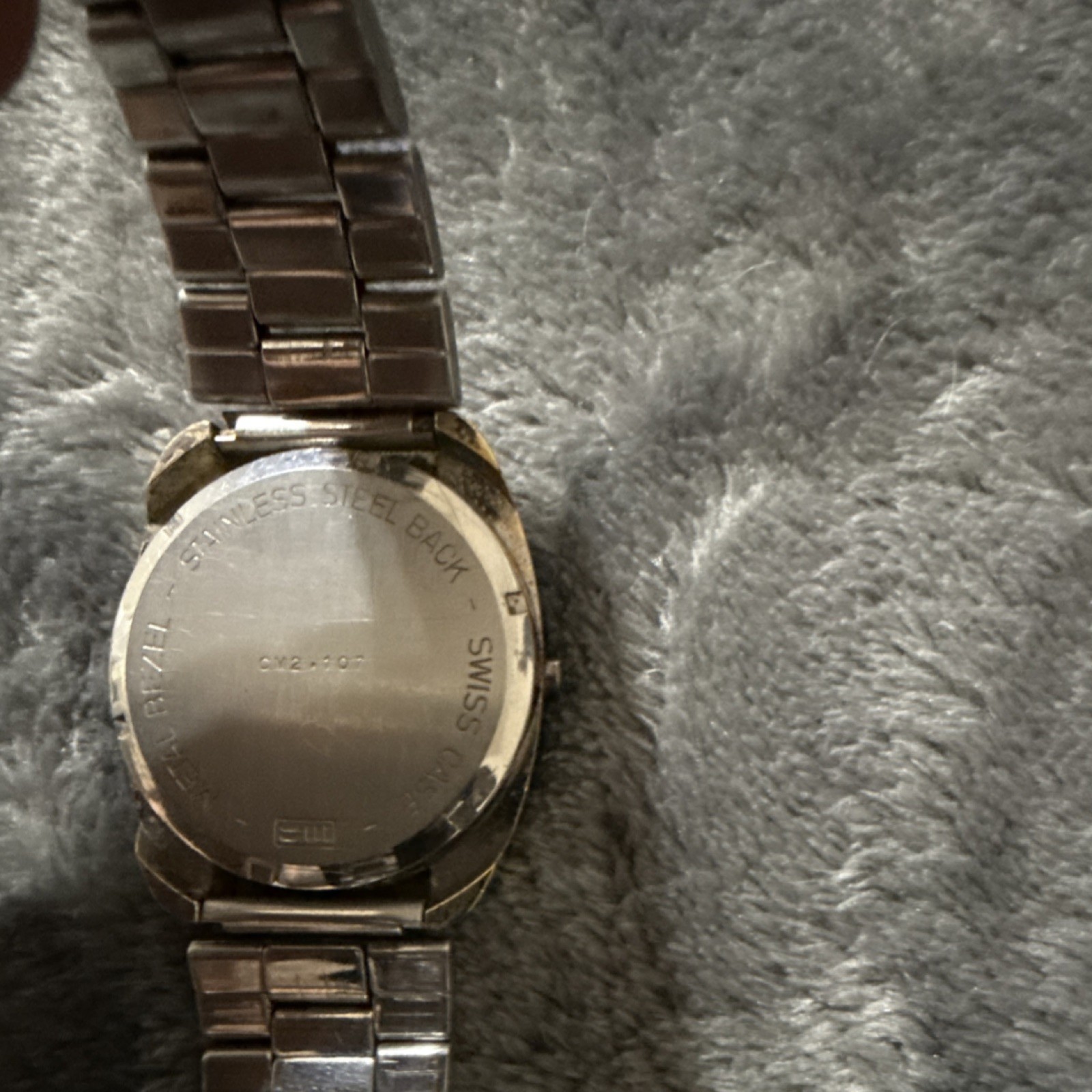 Spectra Digital Wristwatch Stainless Steel Silver Bracelet LED Display
