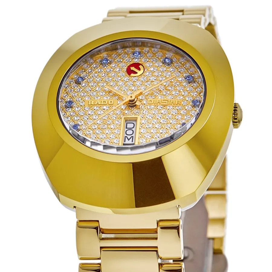 New Rado Original Automatic Yellow Gold Tone Dial PVD Men’s Watch R12413314