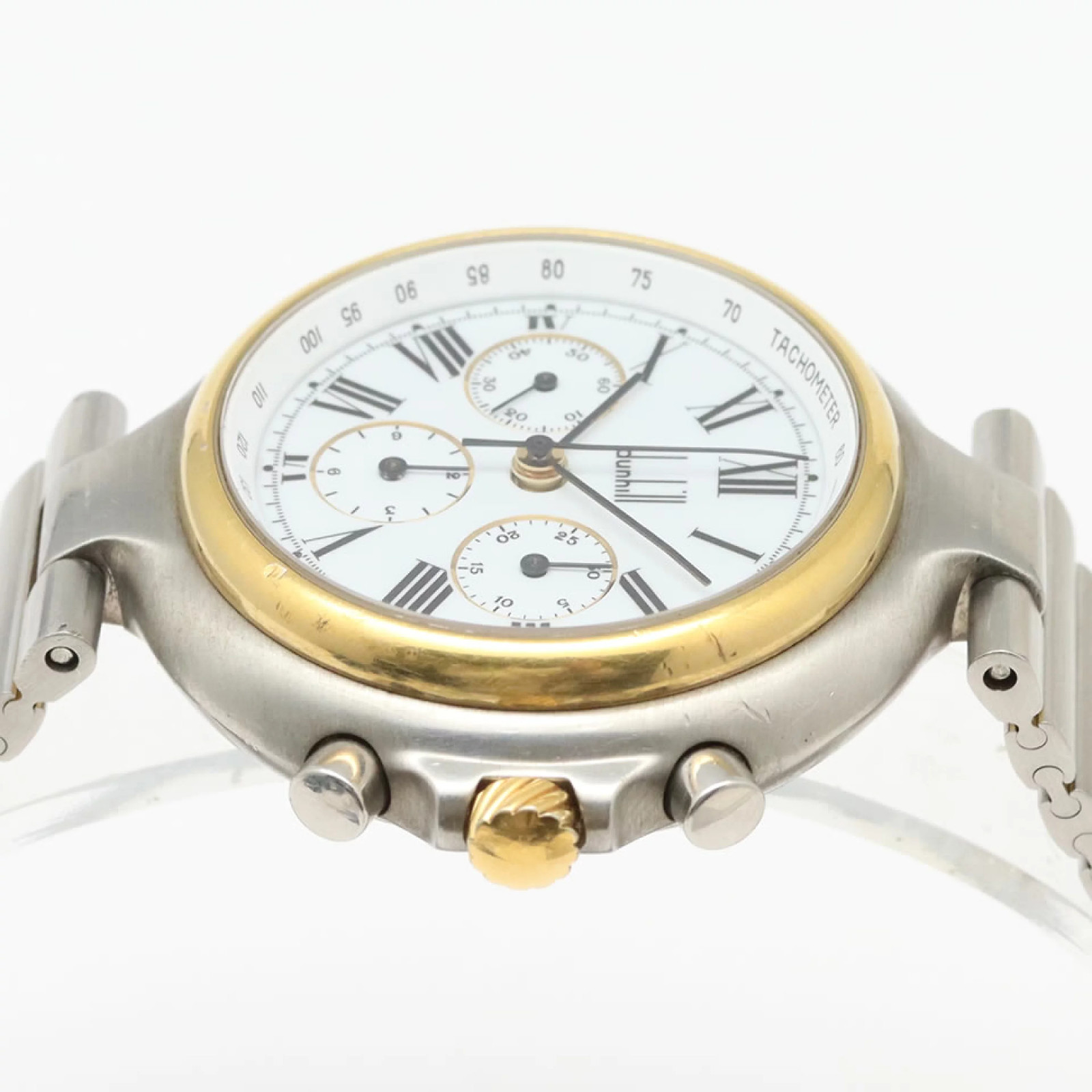 Dunhill Millennium Chronographs Lemania1873 LC28 White Dial 37mm Manual Men’s