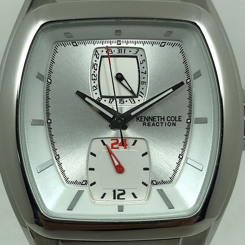 Kenneth Cole Reaction Men’s KC3686 Barrel Tonneau Shape Stainless Steel Watch