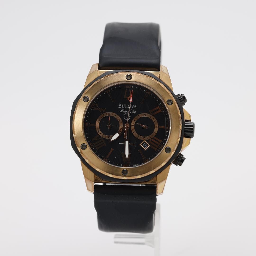 25014016 BULOVA 98B104 Men’s Quartz Watch?Case Has Numerous Scratches
