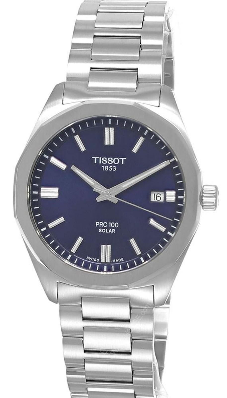 TISSOT PRC 100 Solar Quartz 39 MM Blue Dial SS Men’s Watch T151.422.11.041.00