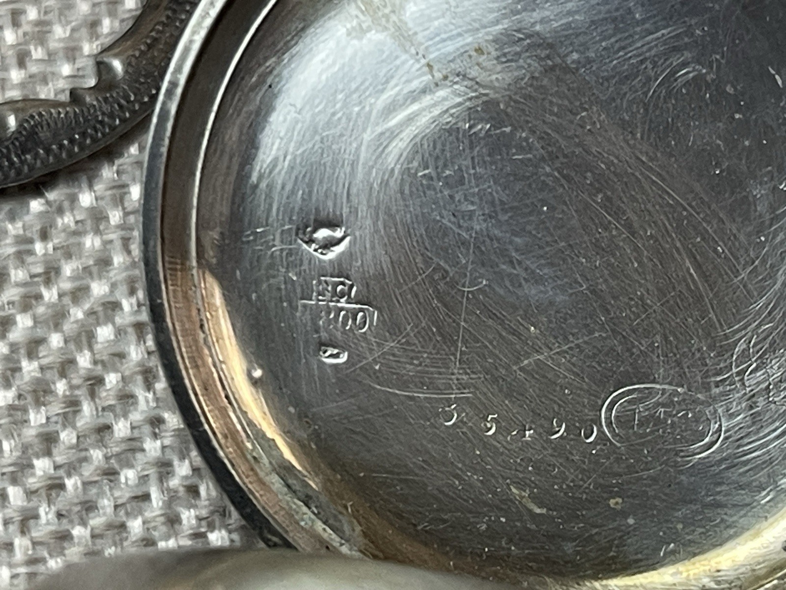 Antique Cylindre 10 Rubis 800 SILVER Pocket Watch ( Parts/Repair )
