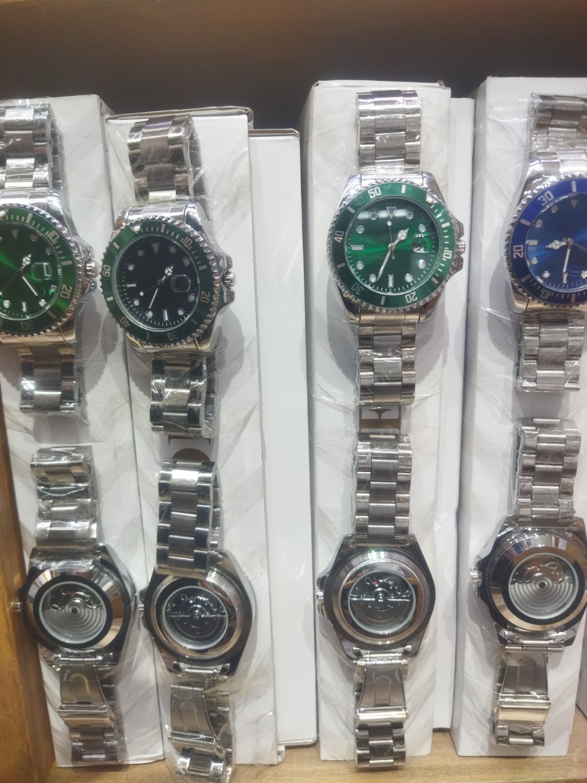 2pcsWaterproof Watch Stainless Steel Quartz Luminous Classic Business Wristwatch