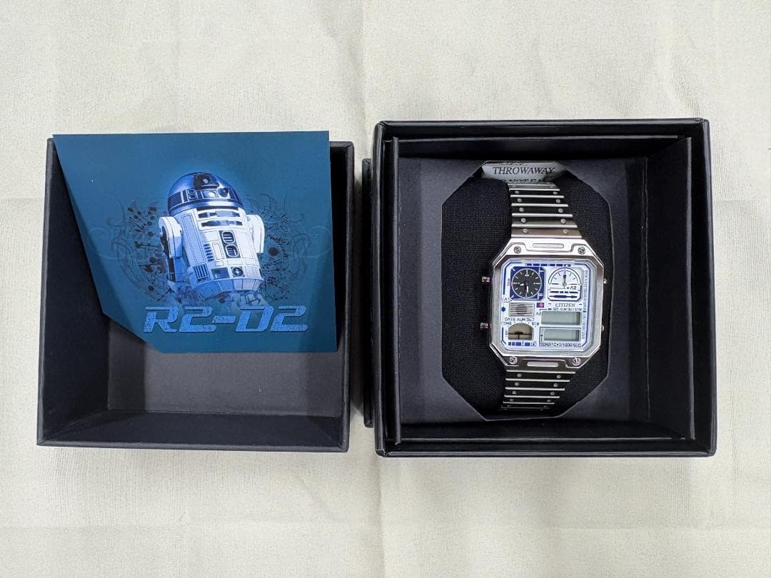 CITIZEN Record Label Thermo Sensor Star Wars R2-D2 Limited Edition Watch Japan