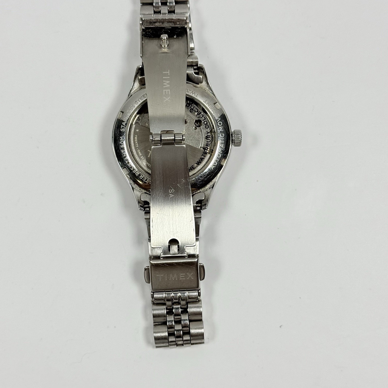 Timex Waterbury TW2U53300 Automatic MOP Dial Stainless Steel Women’s Watch