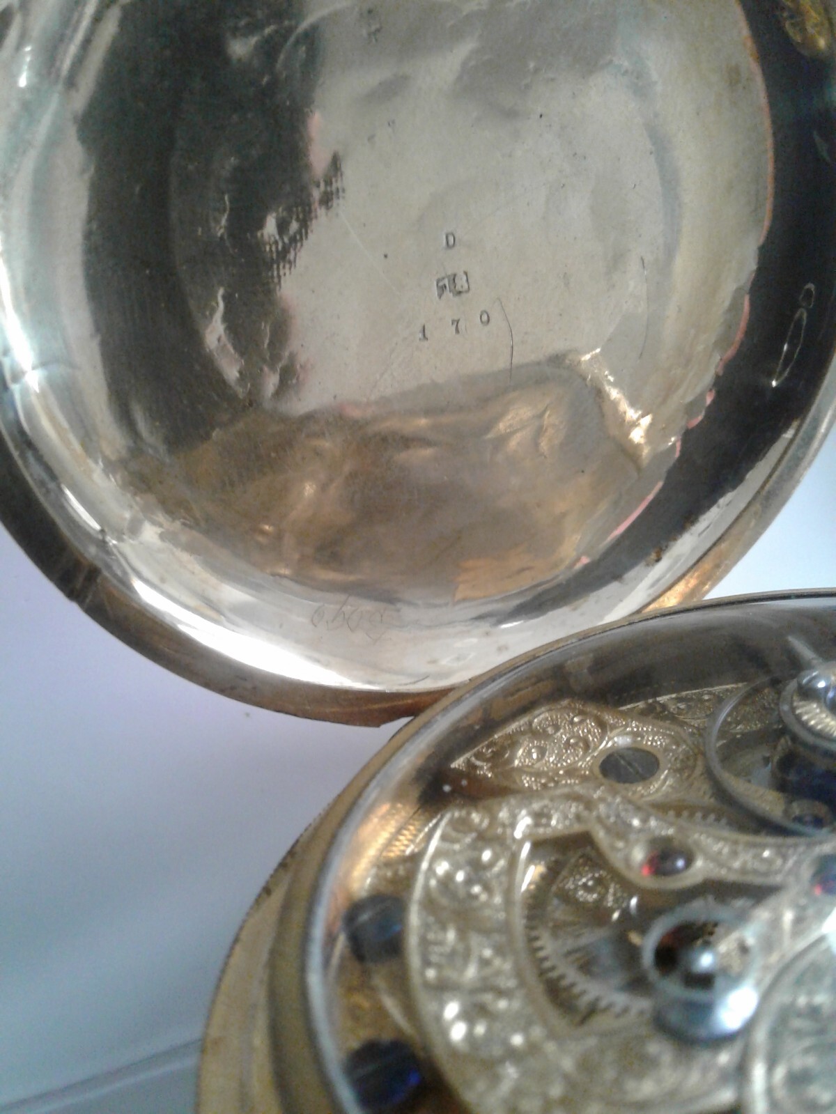 CHINESE DUPLEX 1859 T. ROSS.CO 18K.HEAVY G. plated HUNTER CASE POCKETWATCH RUNS