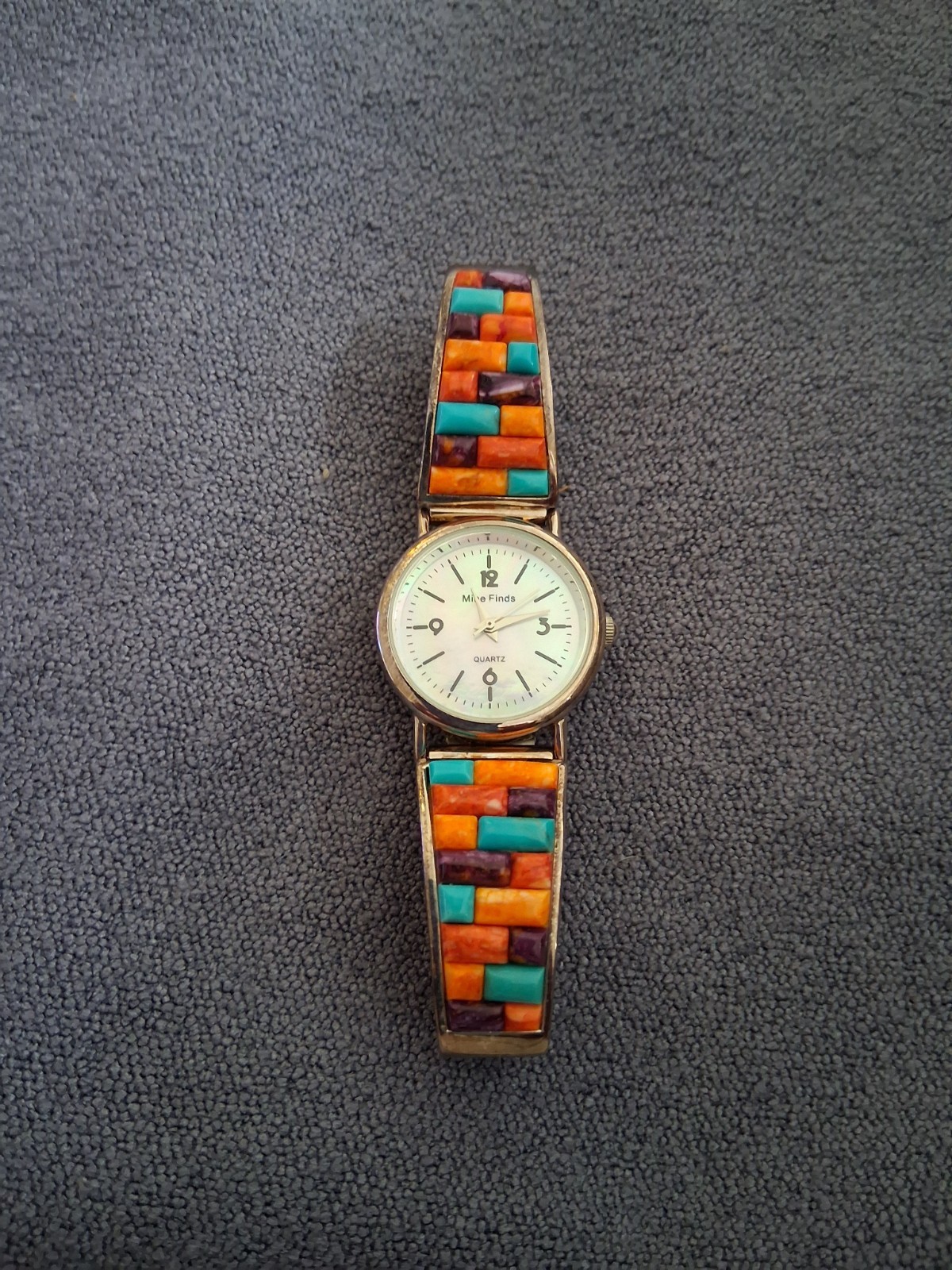 Jay King -Strech Watch -Coral and Turquoise – Excellent Condition