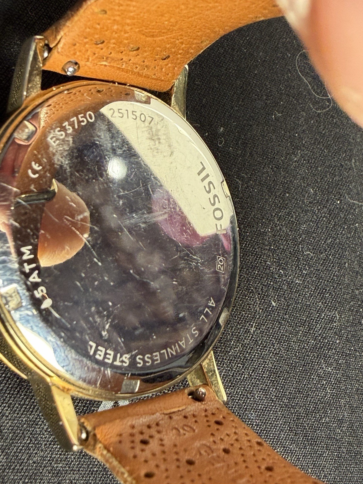 Fossil ES3750 Analog Watch Brown Leather
