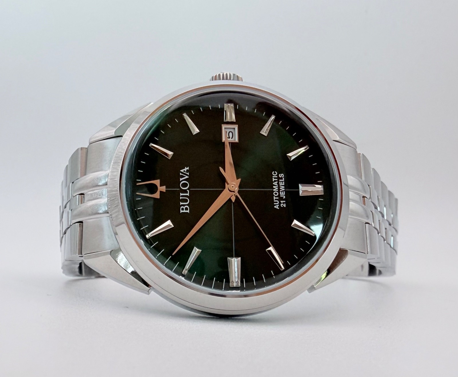 Bulova 96B424 Classic Sutton Stainless Steel Automatic Men’s Watch 41mm