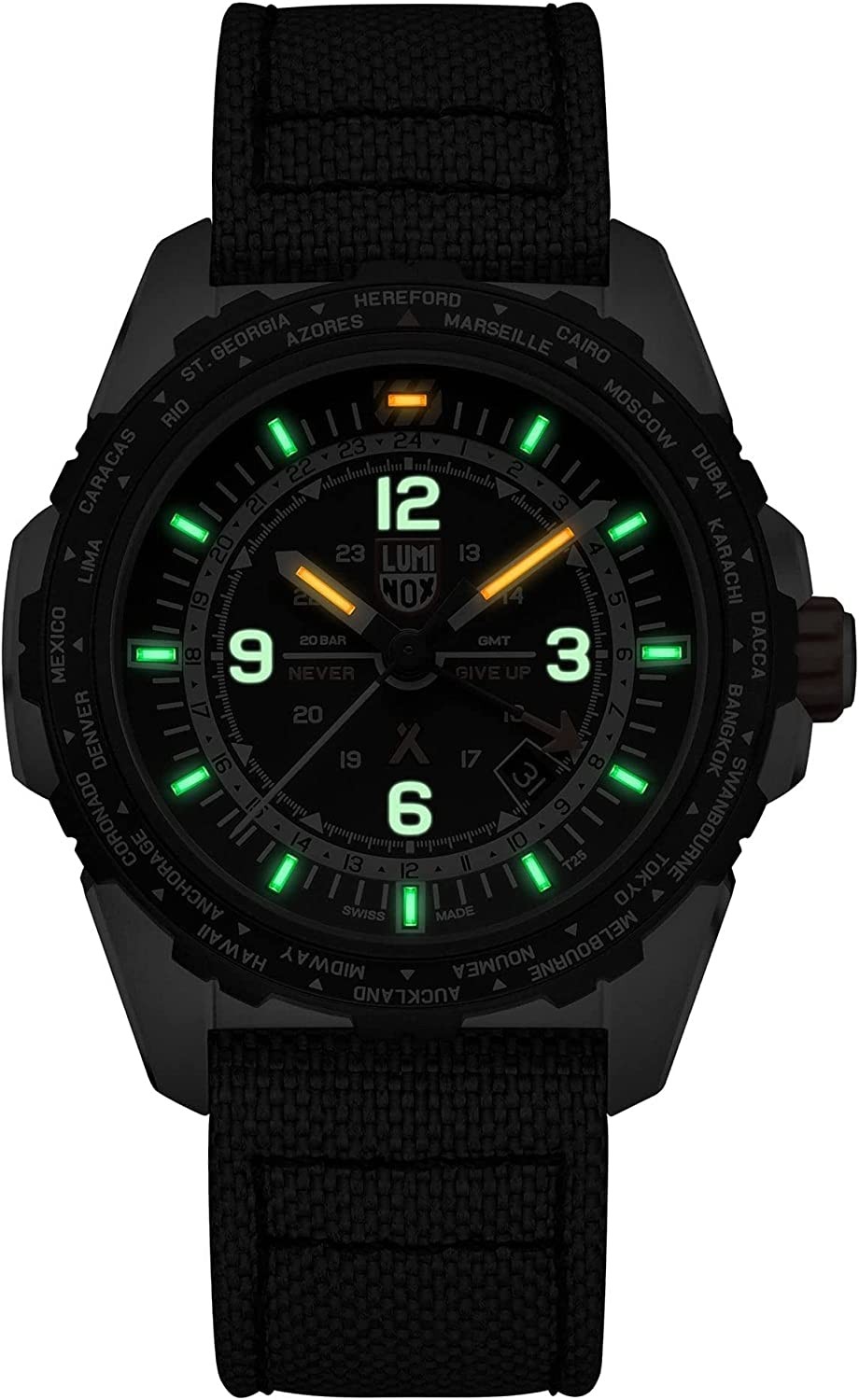 LUMINOX Bear Grylls Men’s Air Series GMT XB.3761 Black Watch 45mm