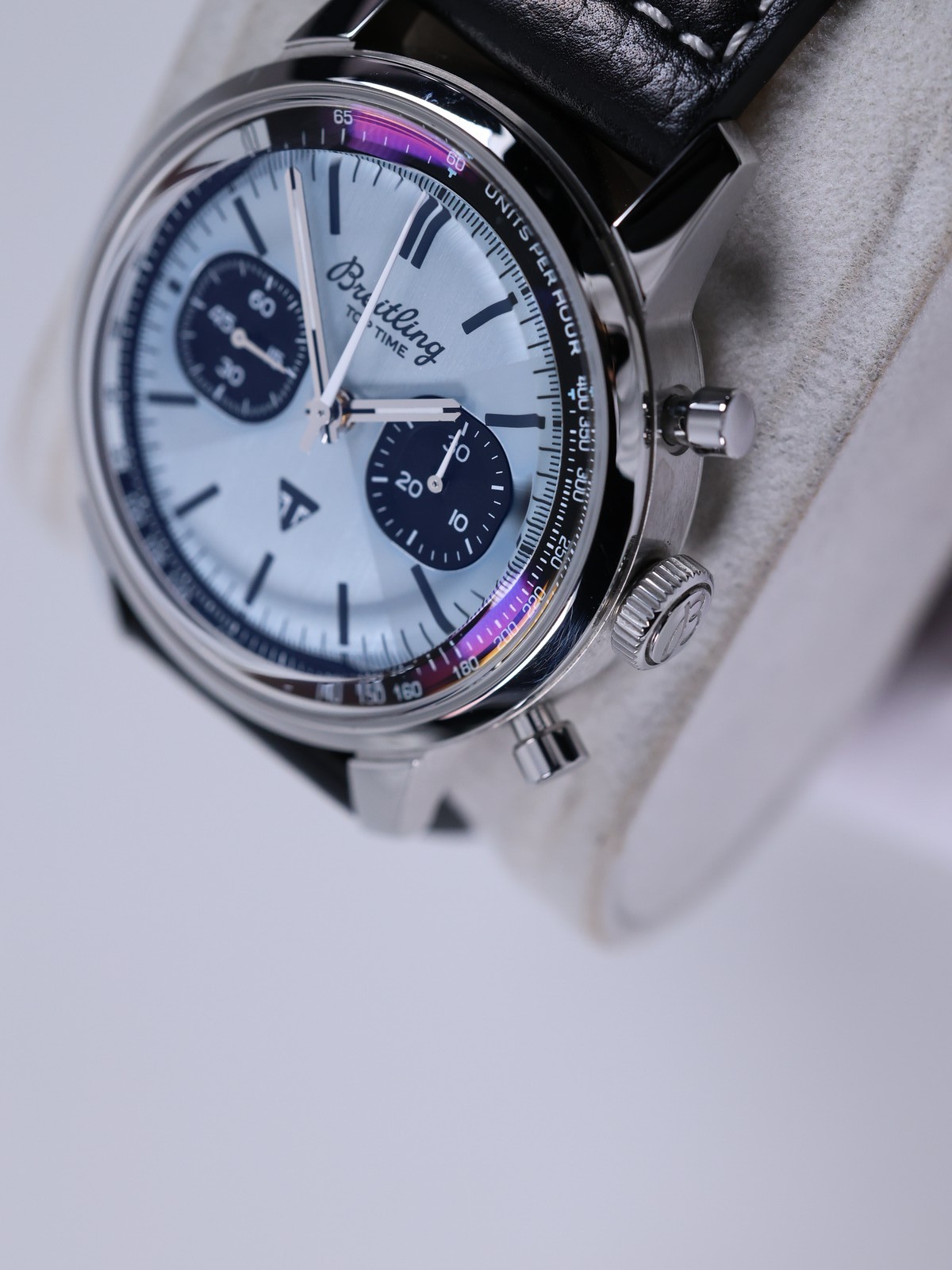 Breitling Top Time B01 Triumph AB01764A1C1X1 41mm Sky Blue / Blue Dial Full Set