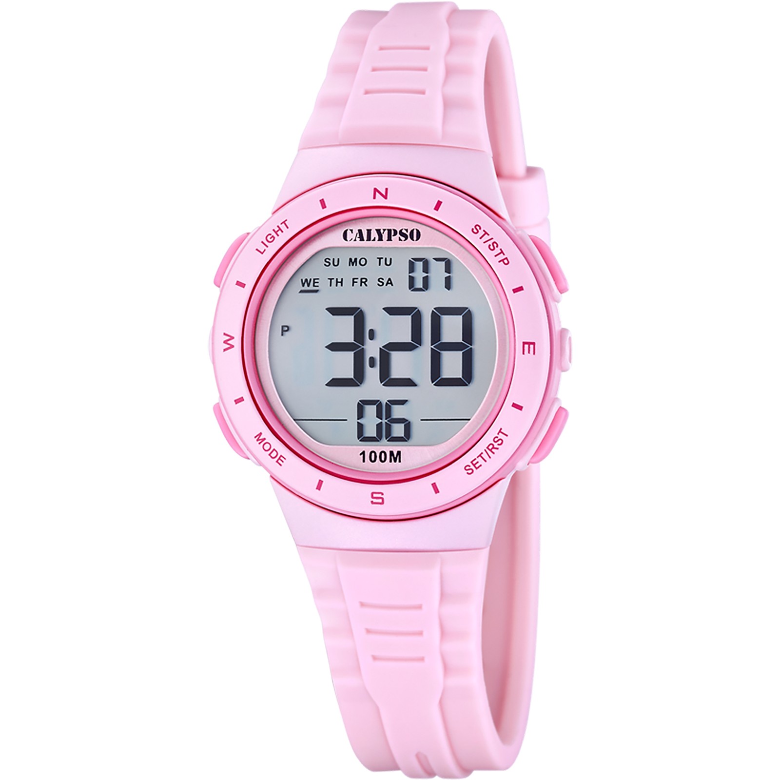 Calypso Digital Kids Watch Rubber Strap Pink – K5885/1 Day-Date-Month calendar