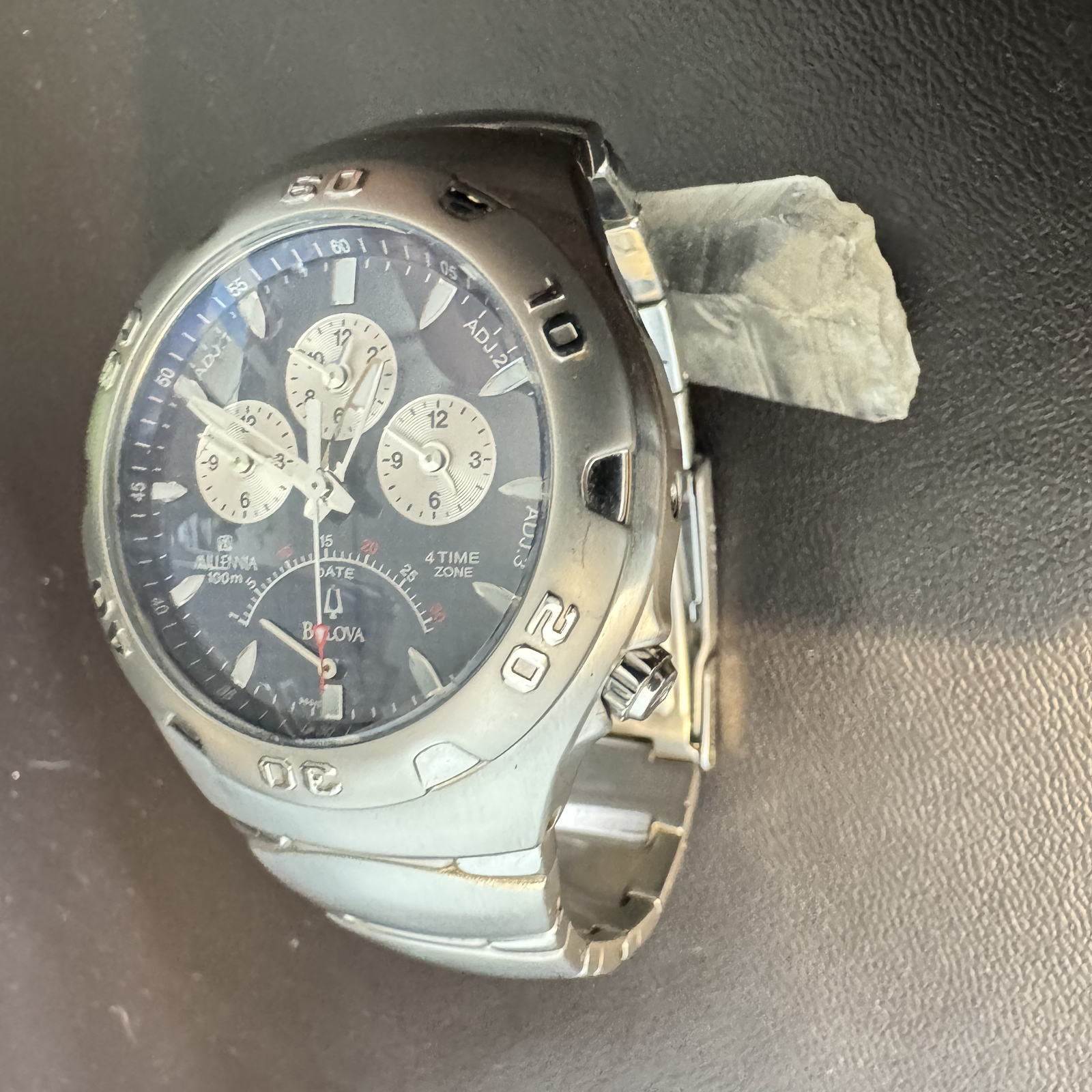 BULOVA MILENNIA MEN’S WATCH CHRONO ALL S/S ORIGINAL JAPAN 96G13