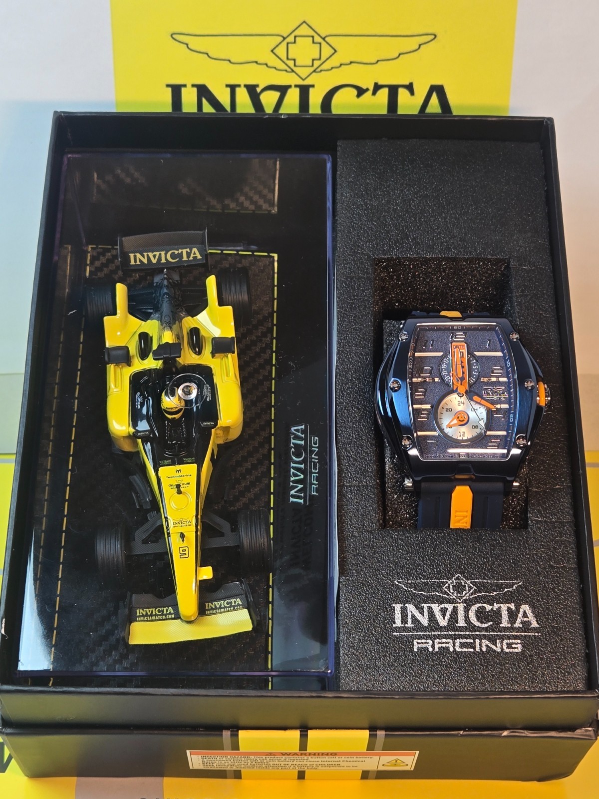 Invicta Special Edition Replica Racing Car w/ Invicta 57mm Watch (47388) Bundle