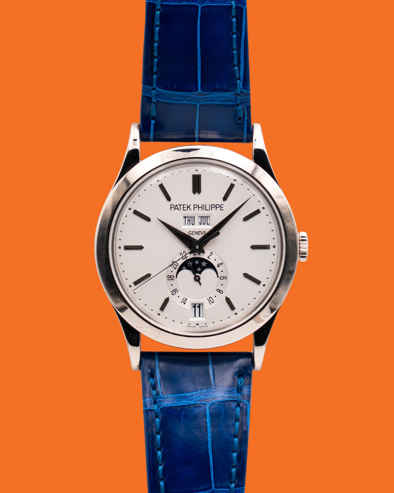 Patek Philippe Annual Calendar 5396G White Gold / Silver Moon Phase 2011e