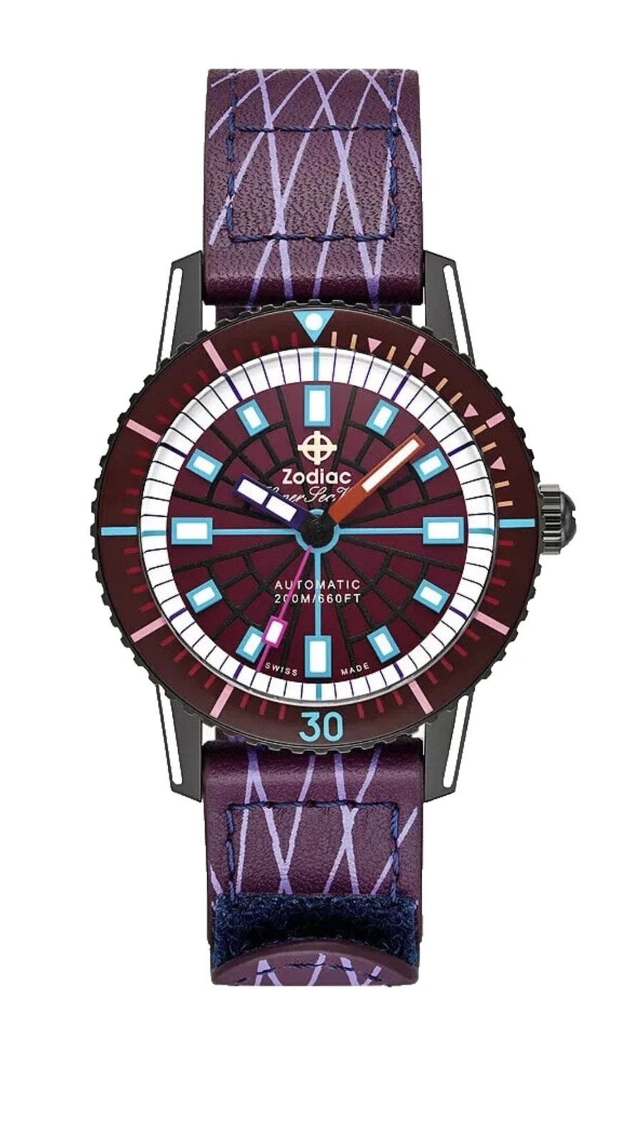 Zodiac Super Sea Wolf Laser Tag Edition Compression Diver Watch ZO9307