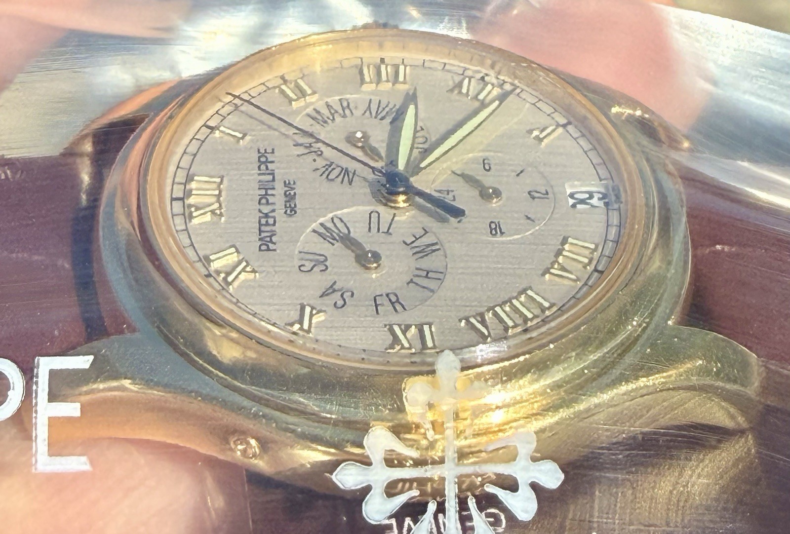 2004 Patek Philippe 5035J-001 Annual Calendar 37mm 18k Watch Full Set PP Sealed