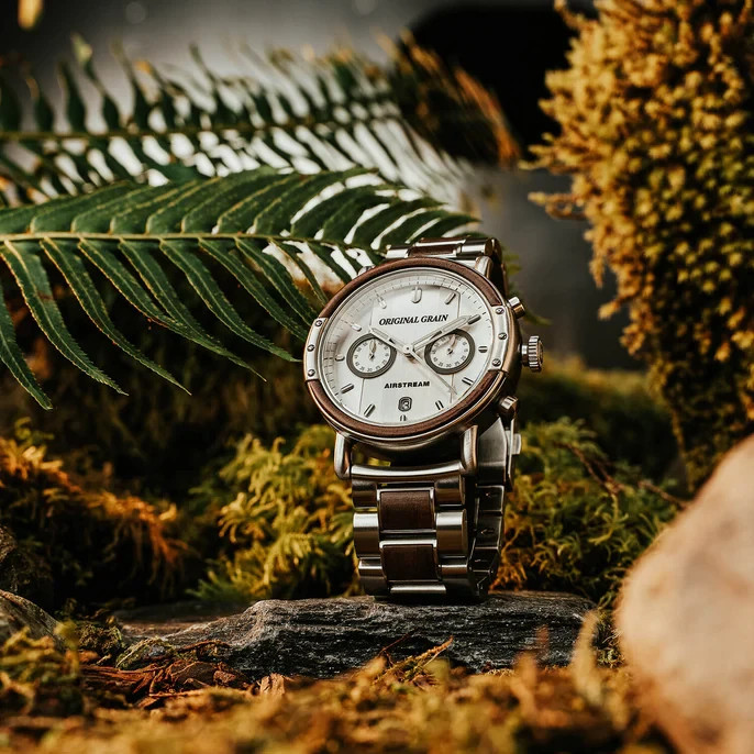 Original Grain Airstream Silver Chrono 44mm MSRP $299 ?New?
