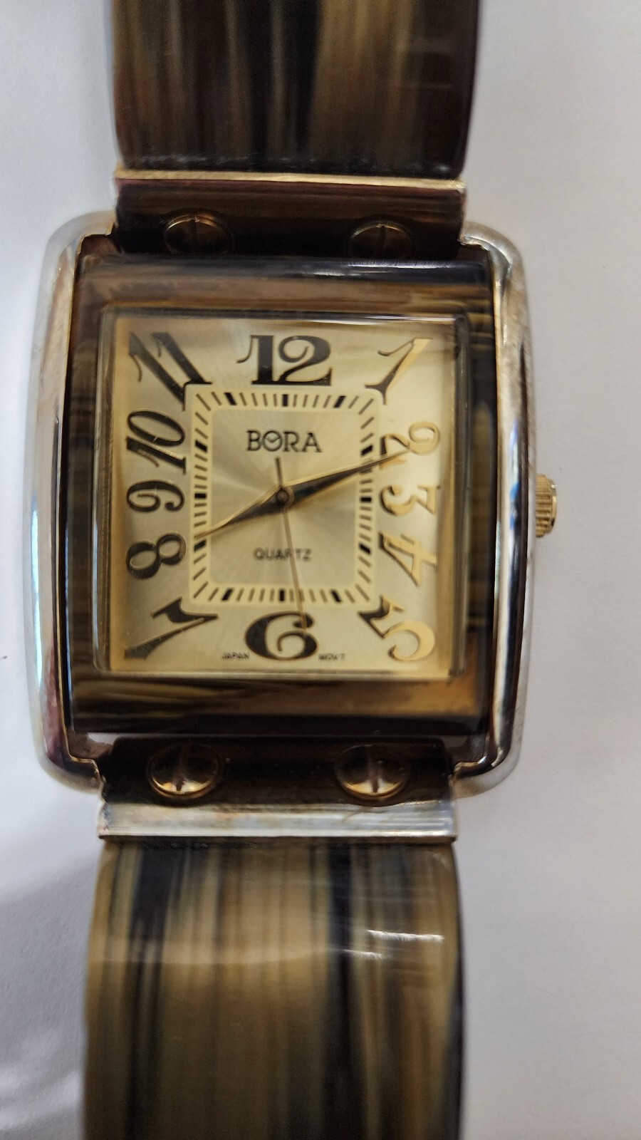 Vintage Bora Gold Color Watch Ladies or Men’s Size 7