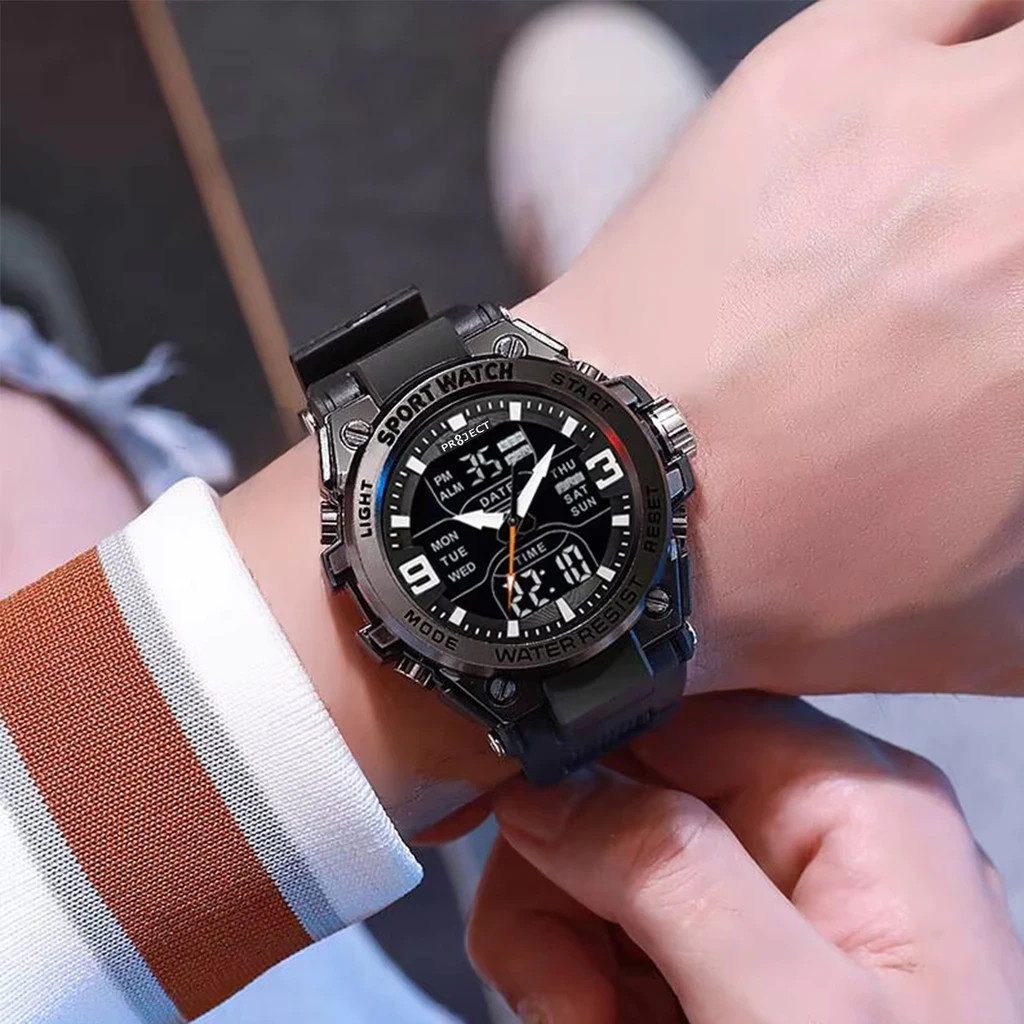 Digital Analog Sports Men Watch