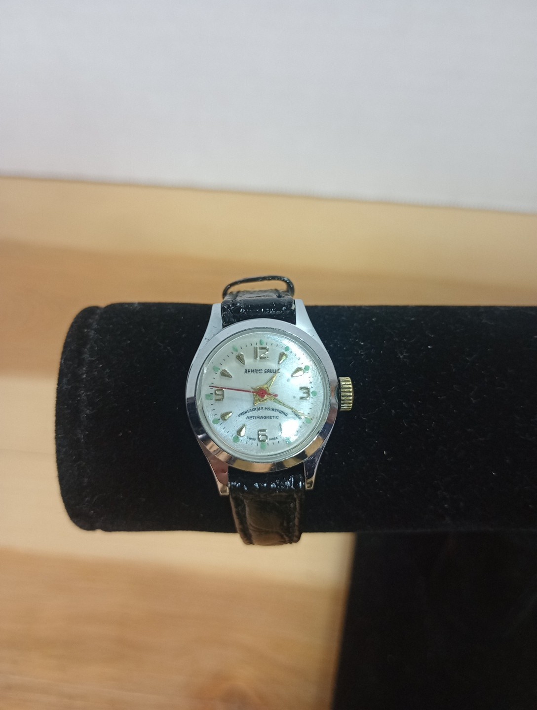 Rare VTG Armand Gaulle Automatic Watch 22mm Anti-magnetic Unbreakable Hairsp