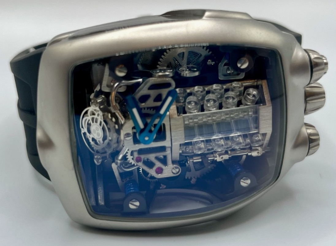 Montres Prestige Invicta Auto Engine Men’s Watch W/ Skeleton Dial 44mm MPW-0153