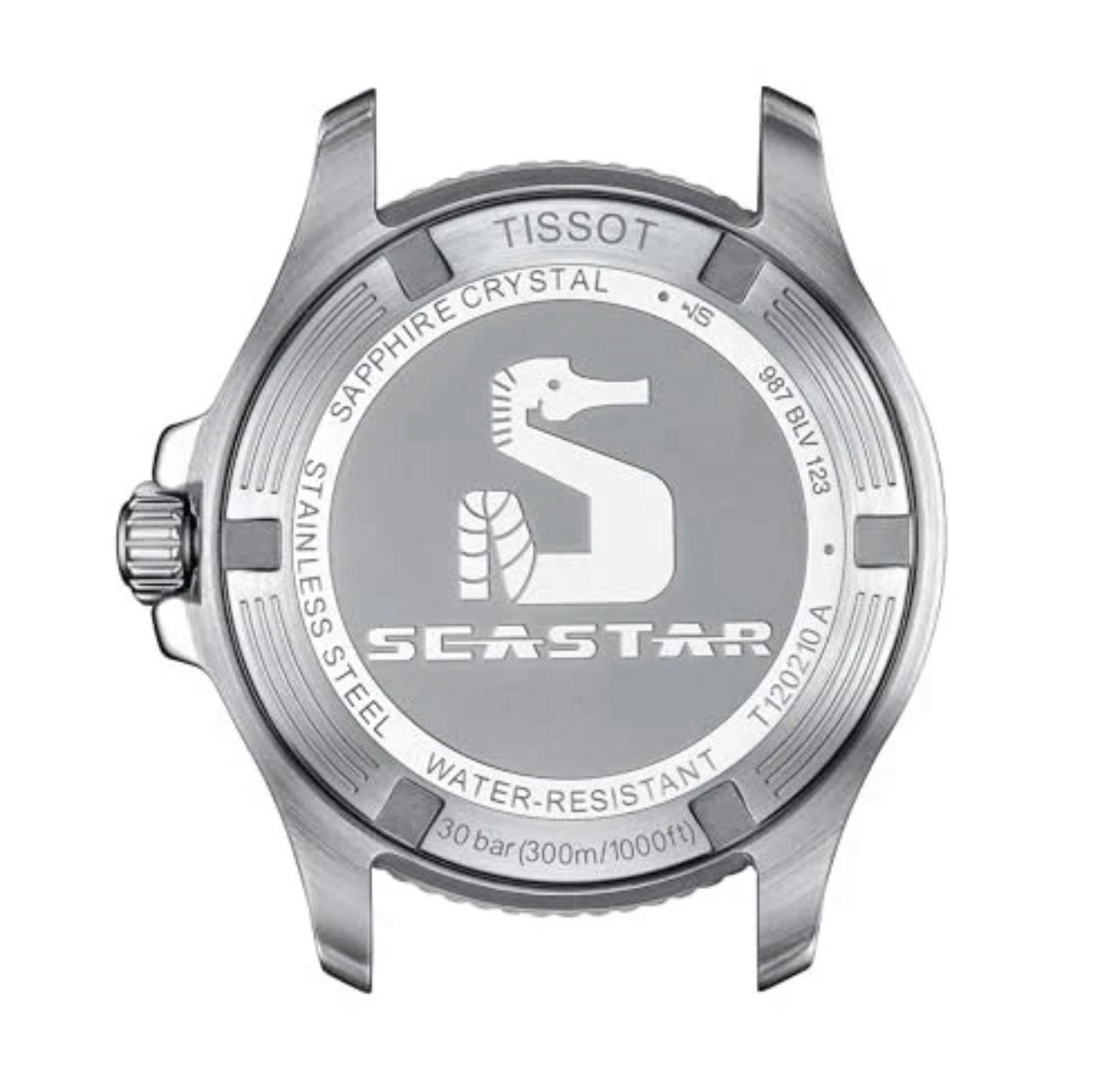 Unused TISSOT Seastar 1000 T120.210.22.051.00 Black Stainless Men Watch in Box