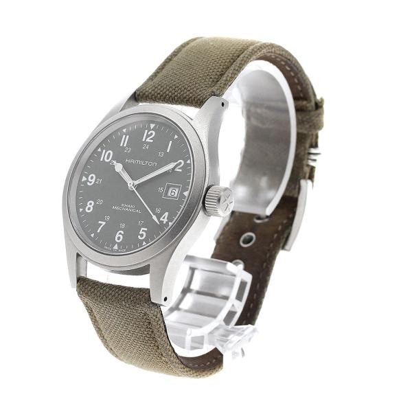 HAMILTON KHAKI FIELD MECHANICAL H694390 38mm SS Green #C20634