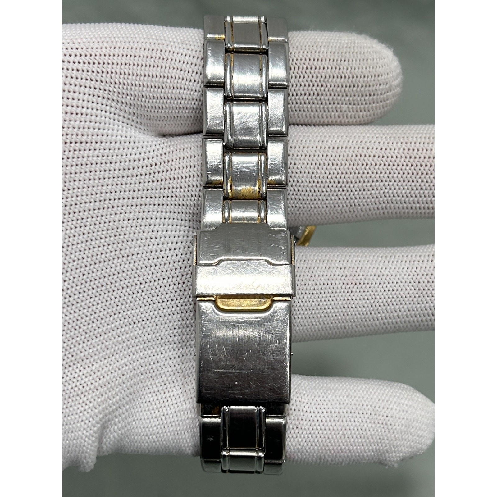 Vintage Seiko Sports 7N43-0AM0 Watch Gold Sunburst Dial Day Date Two Tone 38mm