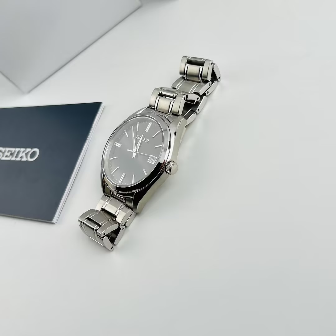Seiko Essentials SUR311 Black Dial Men’s Stainless Steel Quartz Watch 40.2mm