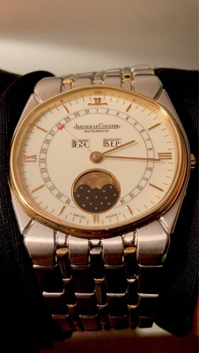 Jaeger-LeCoultre Albatross 18K Gold Triple Calendar Moonphase Automatic 40mm