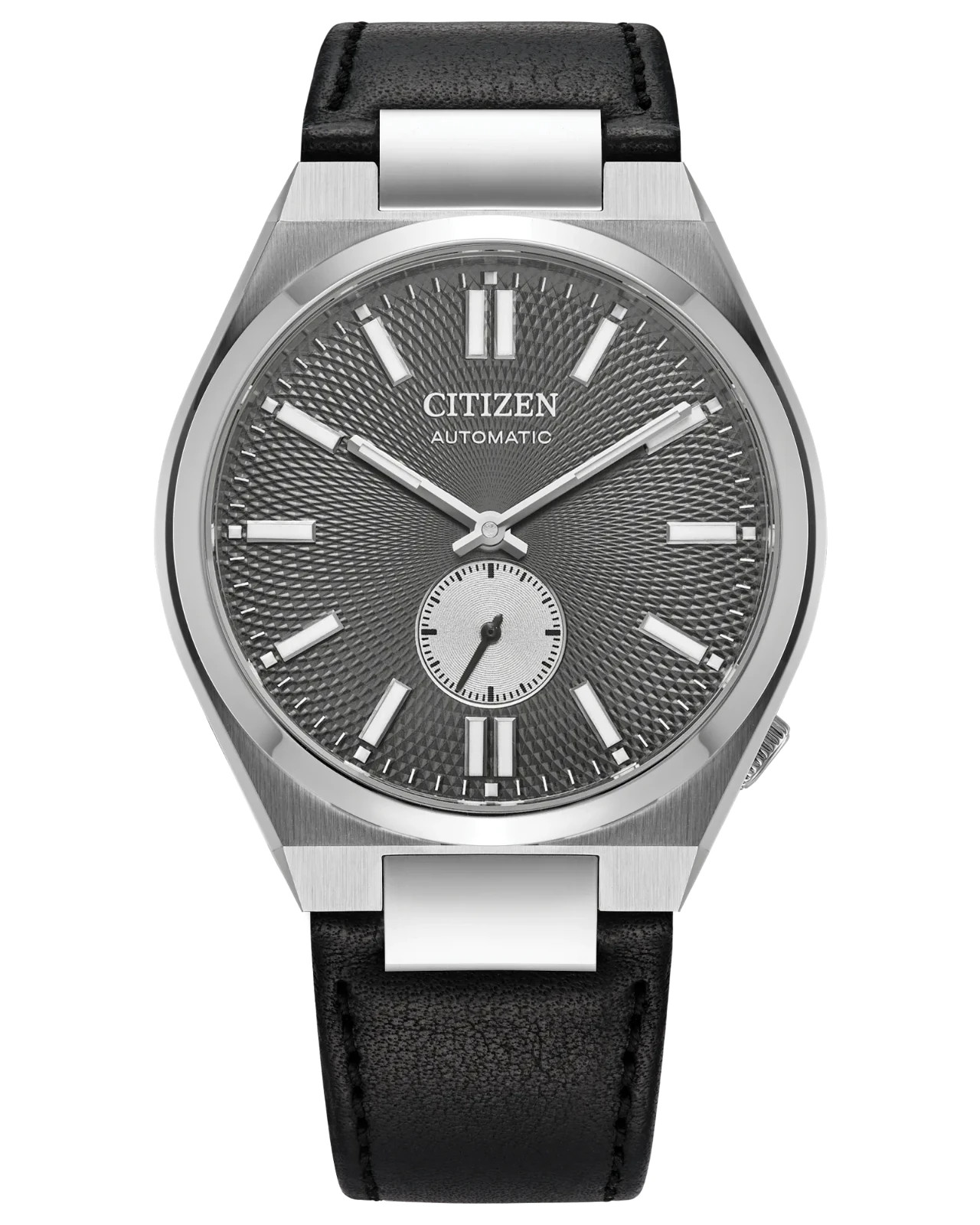 Citizen TSUYOSA Small Second Automatic Textured Gray Dial Mens Watch #NK5010-01H
