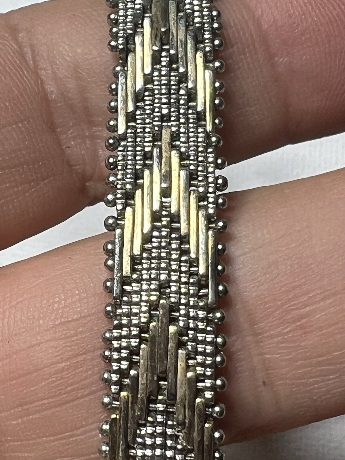 1930’s Sharp Ultra Light Watch Fiery MOP Dial Genuine Diamond woman two tone