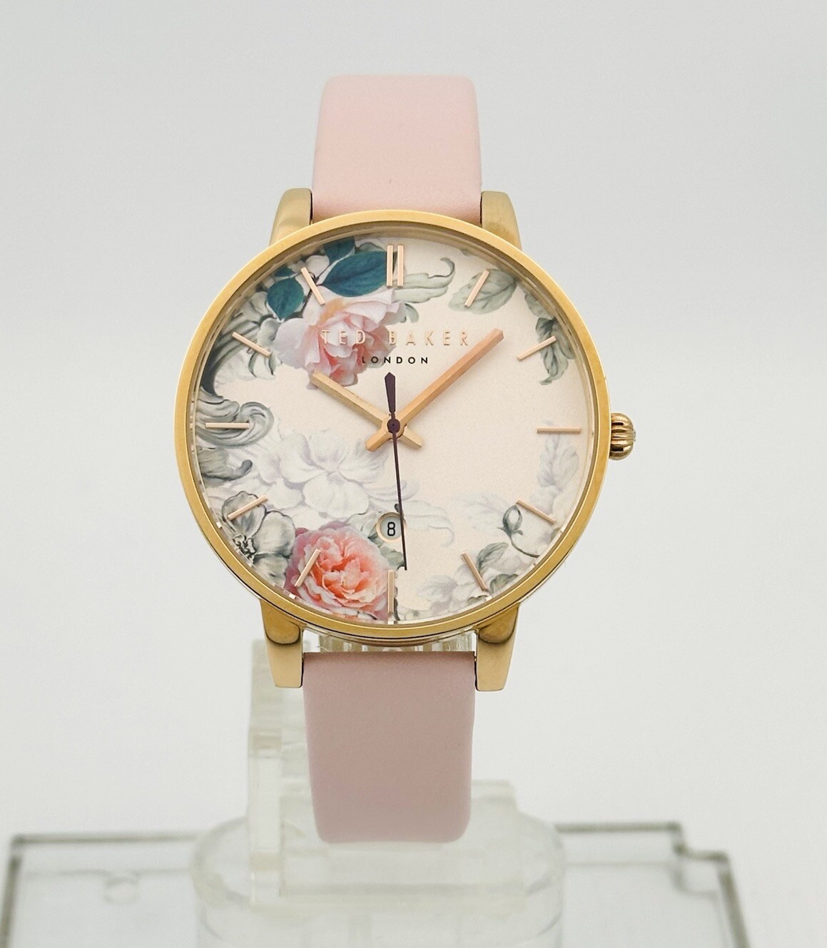 Ted Baker Women’s 10030653 Classic Multicolour Dial With Pink Leather RG Watch