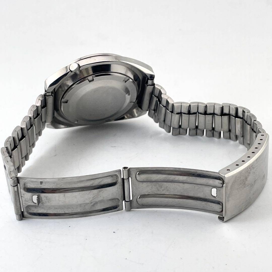 Seiko 5 Sports 6106-8120 Automatic Vintage Mens Watch Silver Day-Date 39mm Japan