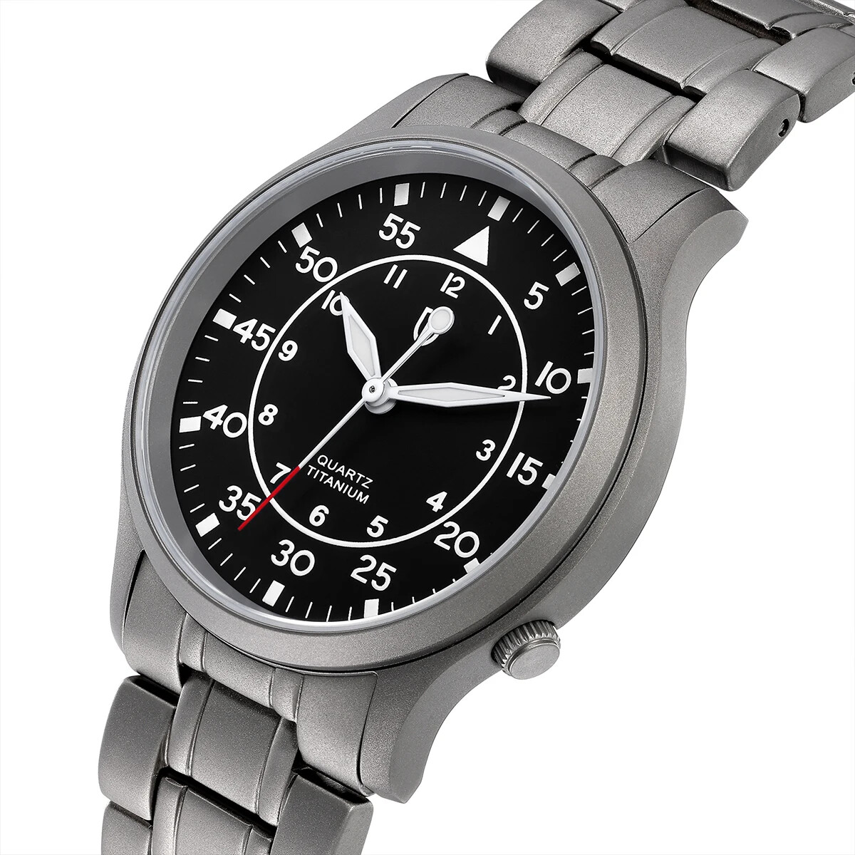 Titanium Watch for Men AR Coating Sapphire Wristwatch Luminous modern Fashion