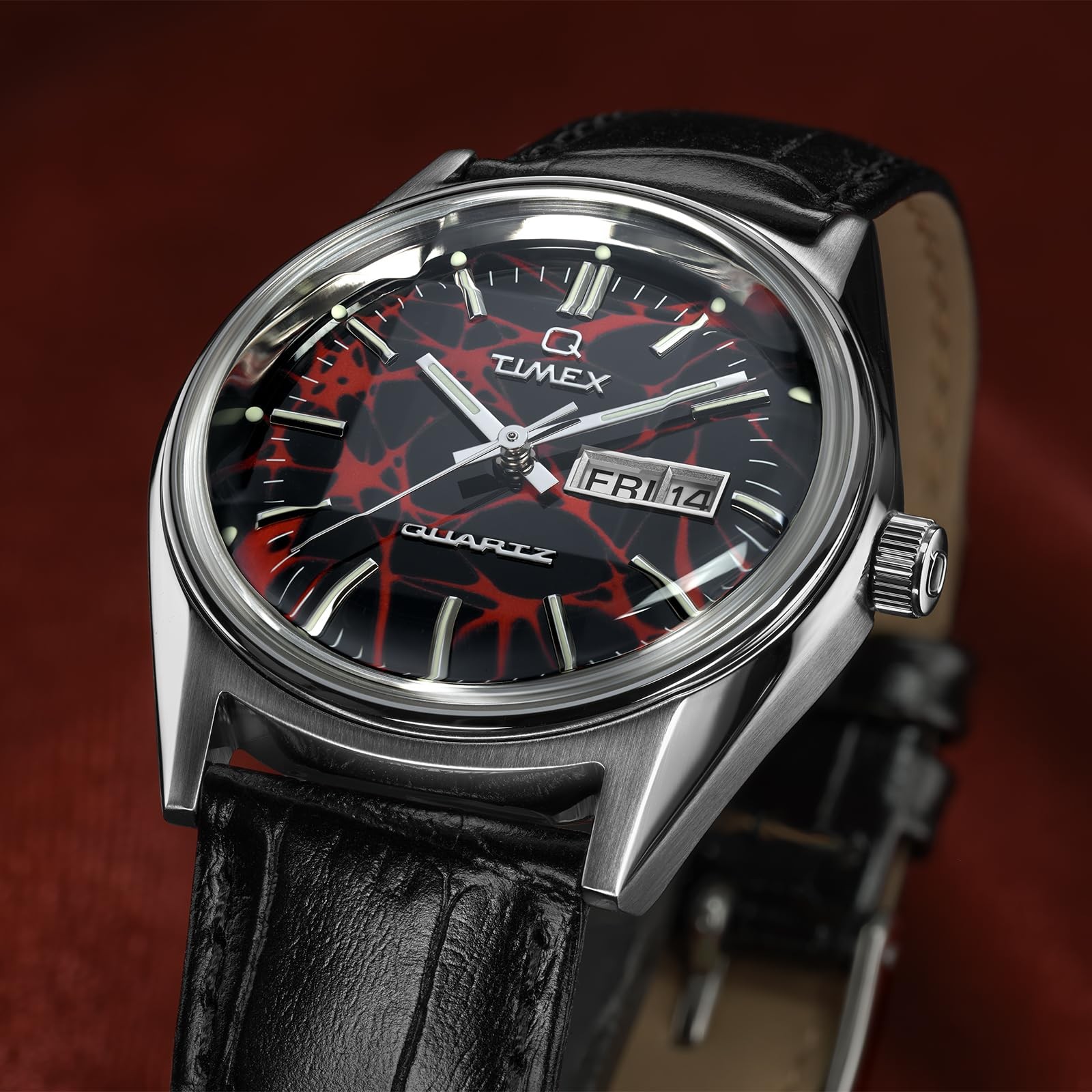 TIMEX Gents Q Timex TW2Y55700 Red Quartz Men’s Watch New in Box