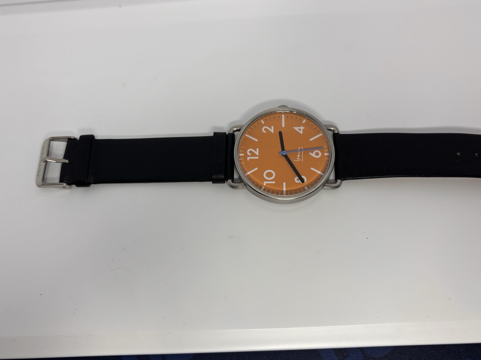 Michael Graves Projects Witherspoon Watch Orange Dial Quartz-New Battery & Band!