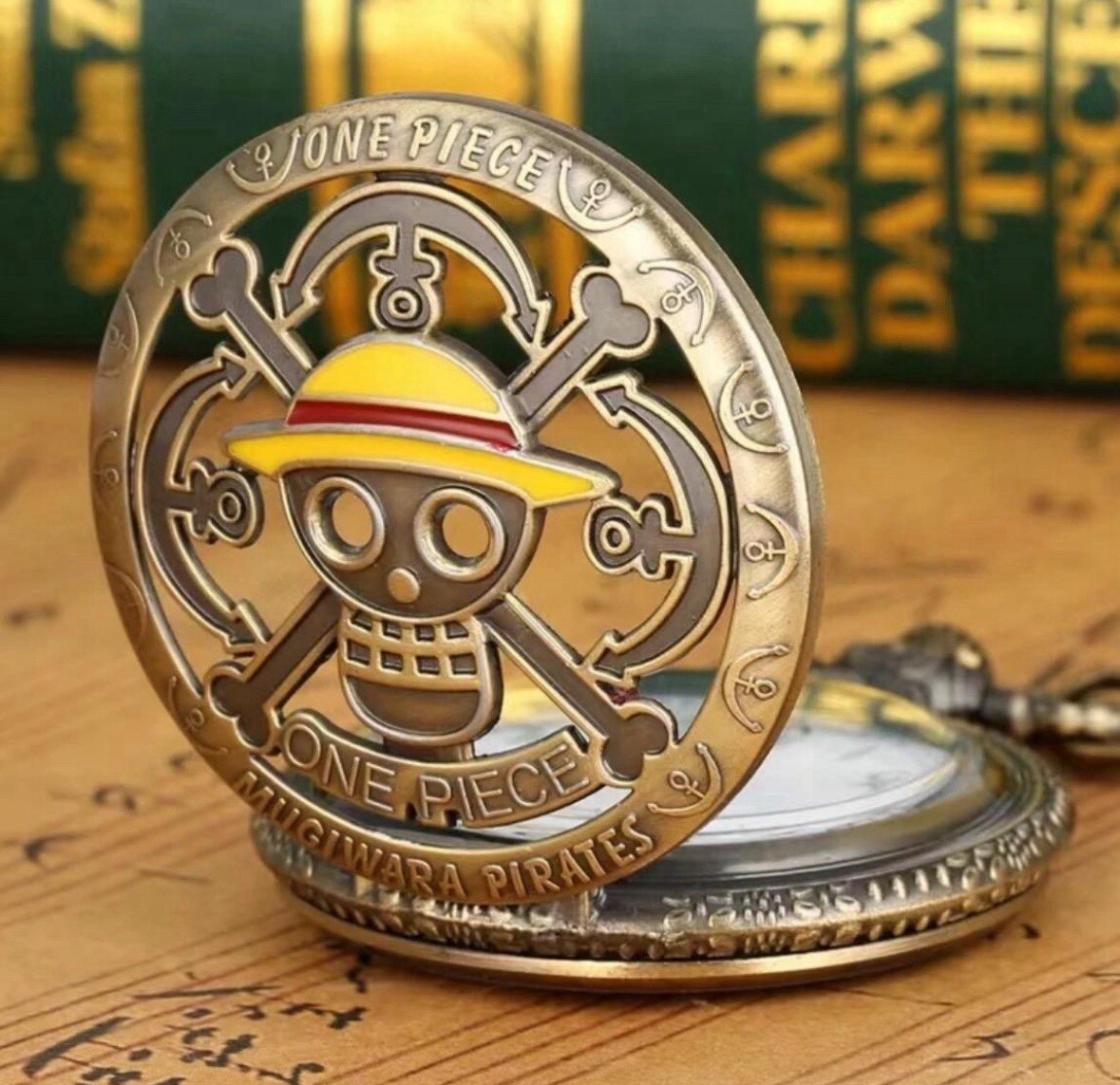 One Piece Pocket Watch – Straw Hat Pirates – Monkey D Luffy – Anime Steam Punk