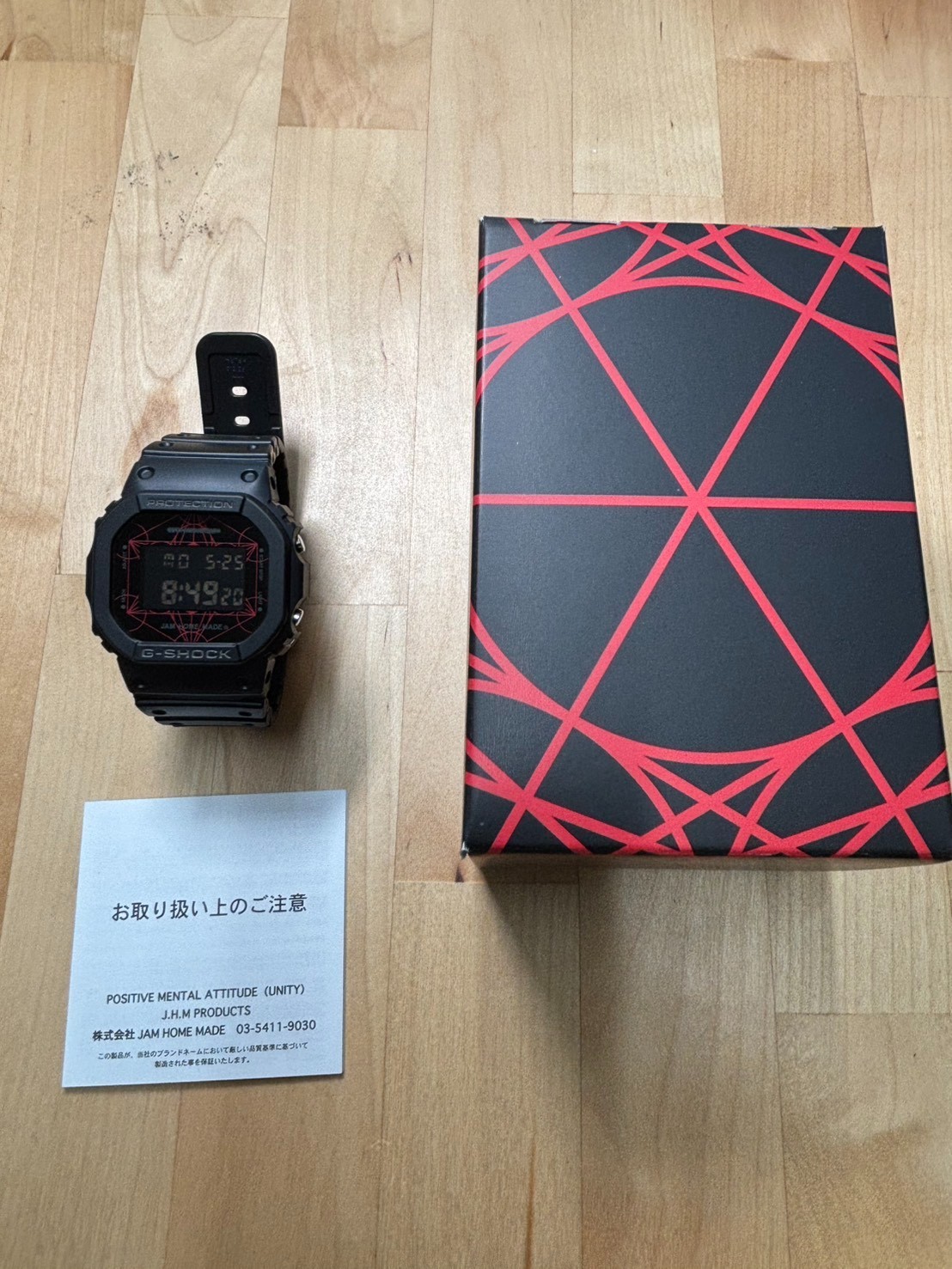 JAM HOME MADE G-SHOCK 25th Anniversary DW-5600VT Limited Black Mint Boxed Japan