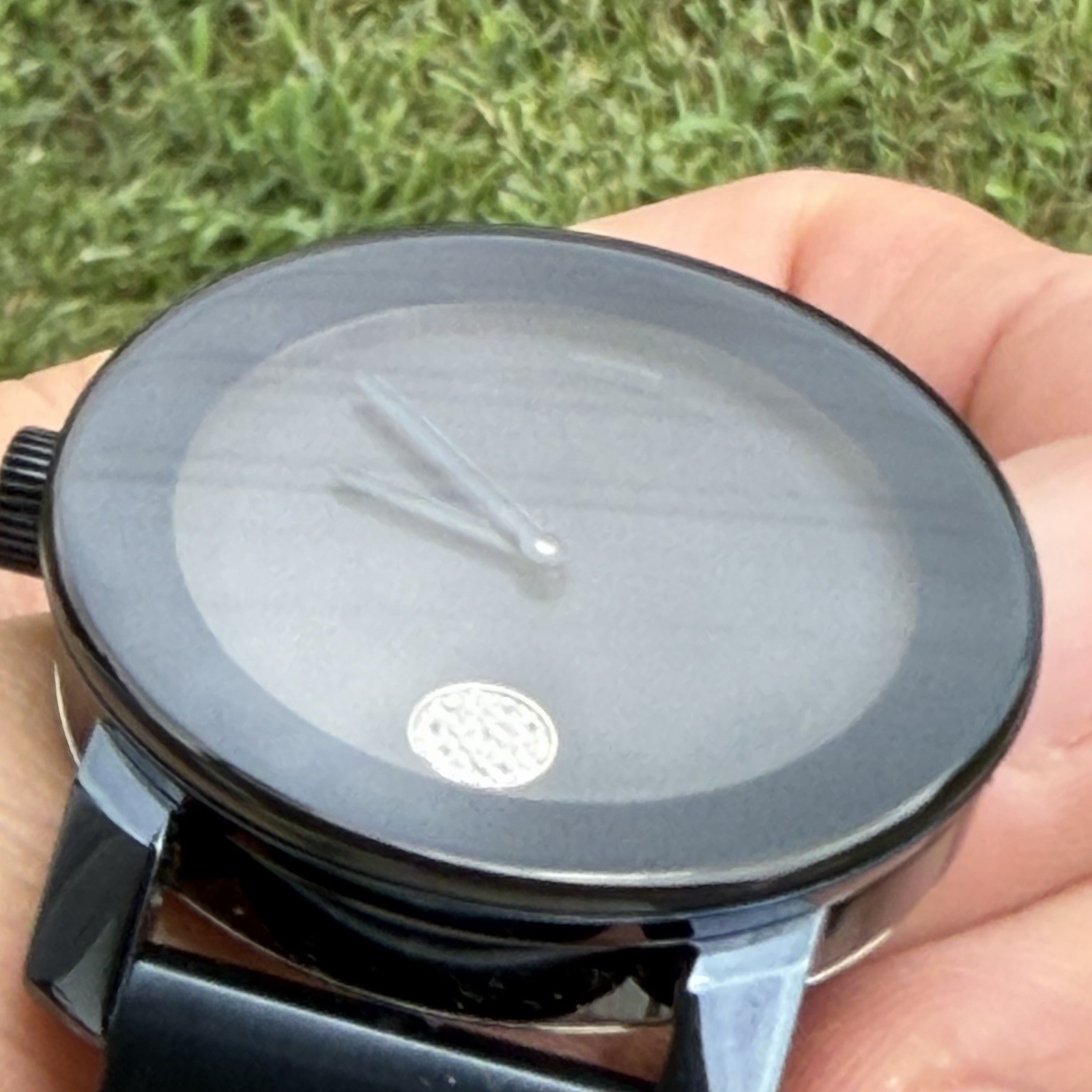 Movado BOLD Dark Blue Ceramic Dark Blue Dial 36mm Watch MB.01.3.14.6037 NEW BATT
