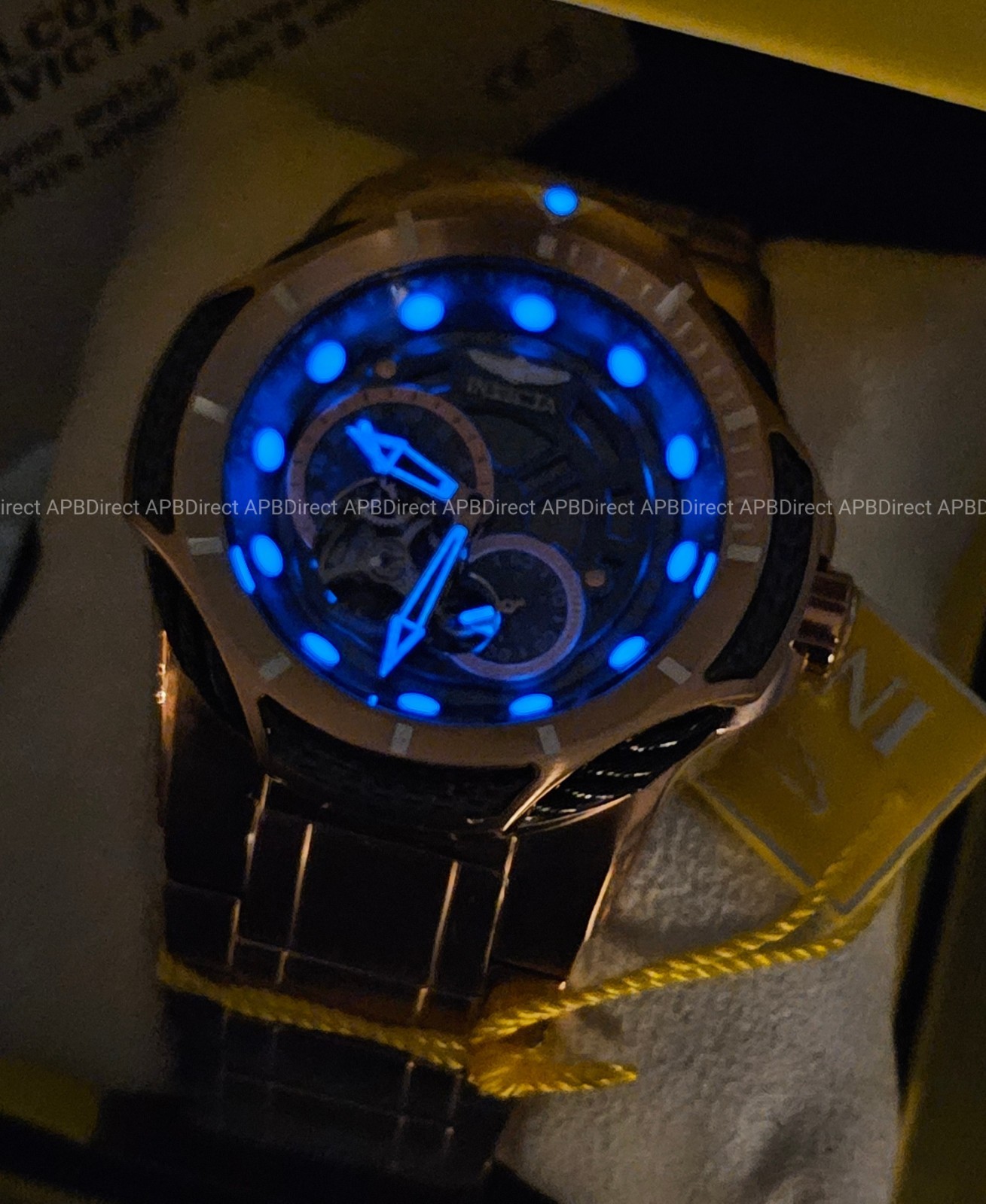 Invicta – BOLT – Automatic – Open ❤️ Heart Dial Rose Gold / Gunmetal mens watch