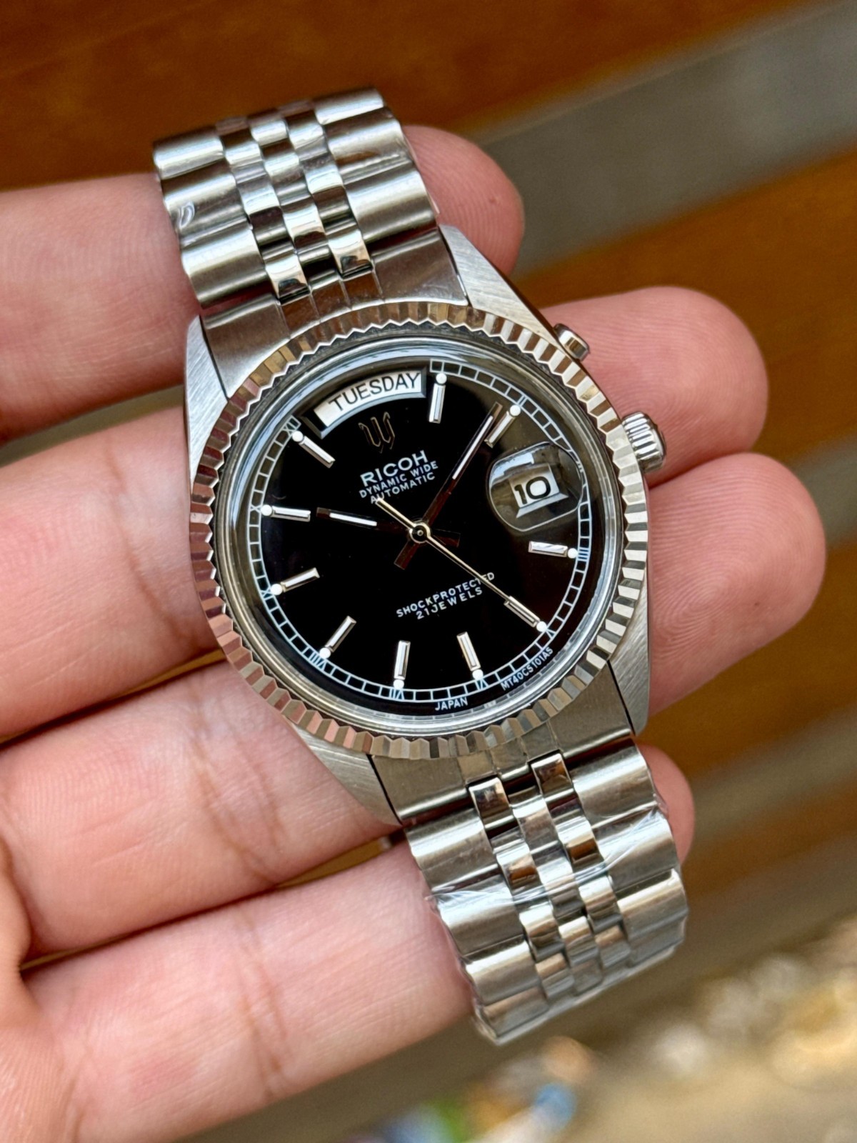 VINTAGE RICOH PRESIDENT AUTOMATIC DAYDATE MEN’S WRIST WATCH