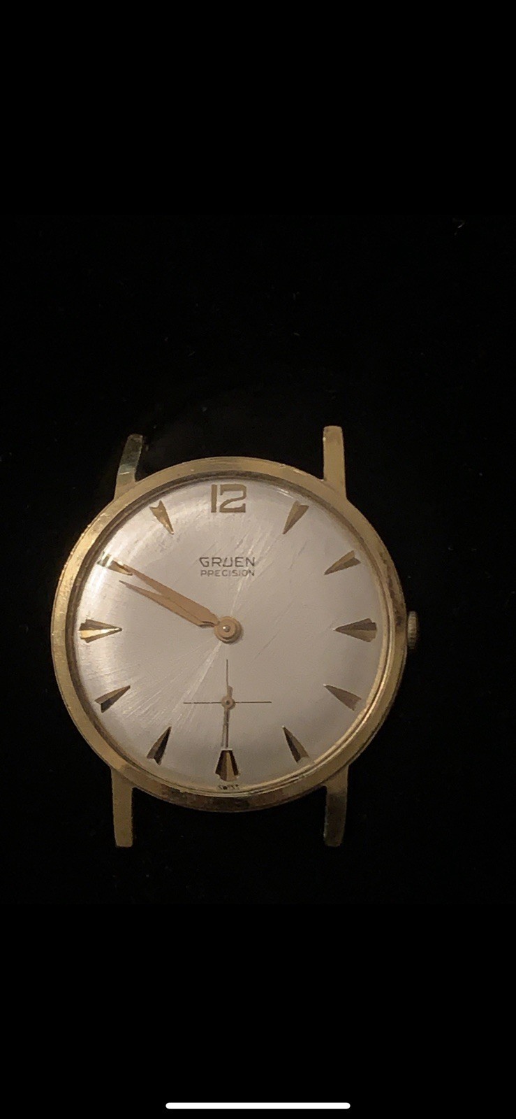 GRUEN precision dress watch face only