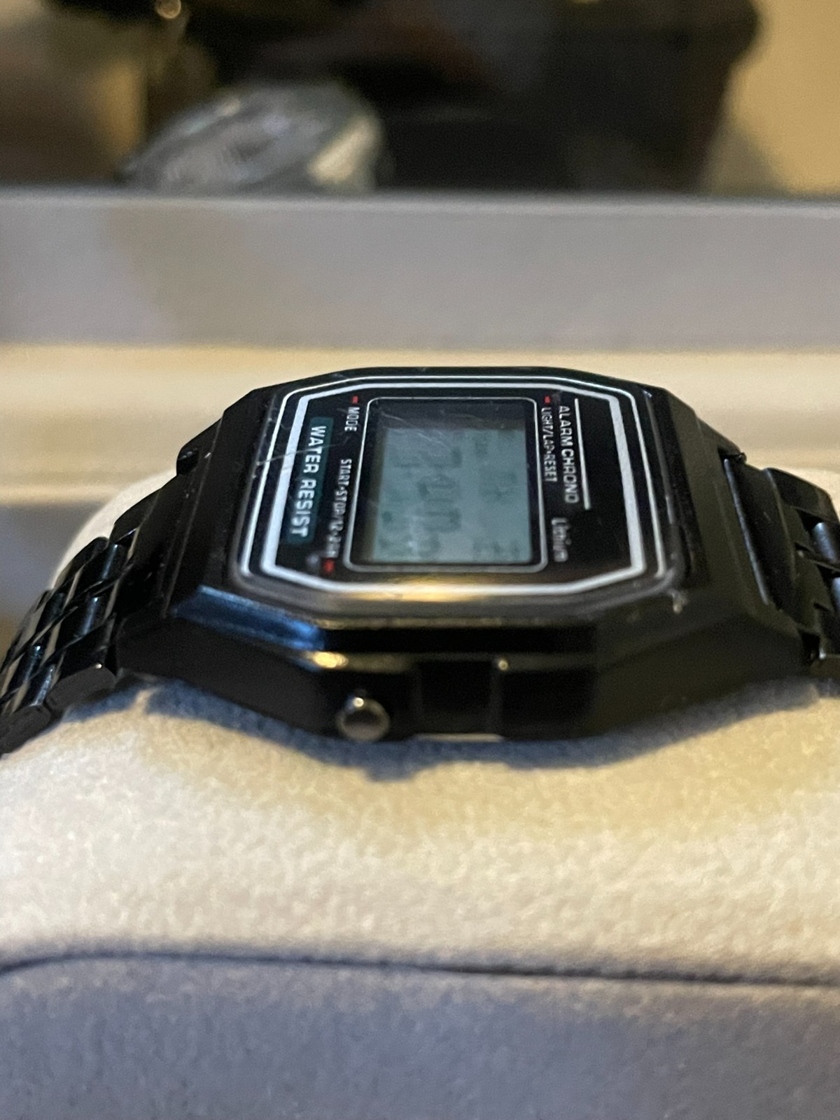 Black Stainless Steel – Digital – Casual – Water Resistance – LED – Watch