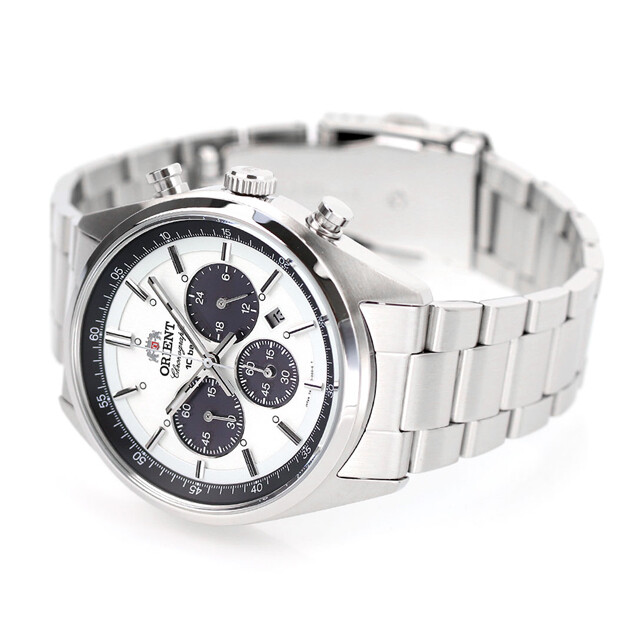 ORIENT Watch WV0041TX SOLAR PANDA Milky White Men’s NEO 70’s neo-Seventies