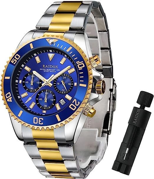 Reloj Para Hombre Dorado Elegante Uso Formal Casual Calidad 40mm 3atm TOP NUEVO